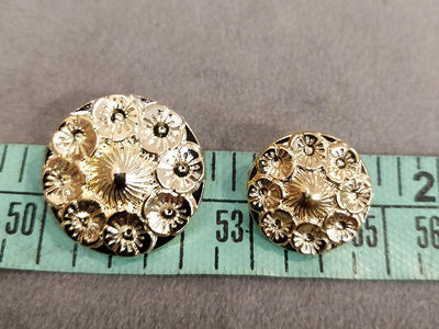 Golden Flower Metal Coat Buttons | The Design Cart (4332969197637)