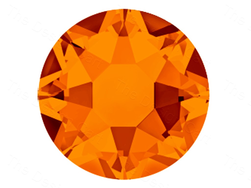 Tangerine Preciosa Hotfix Rhinestones (1628279898146)