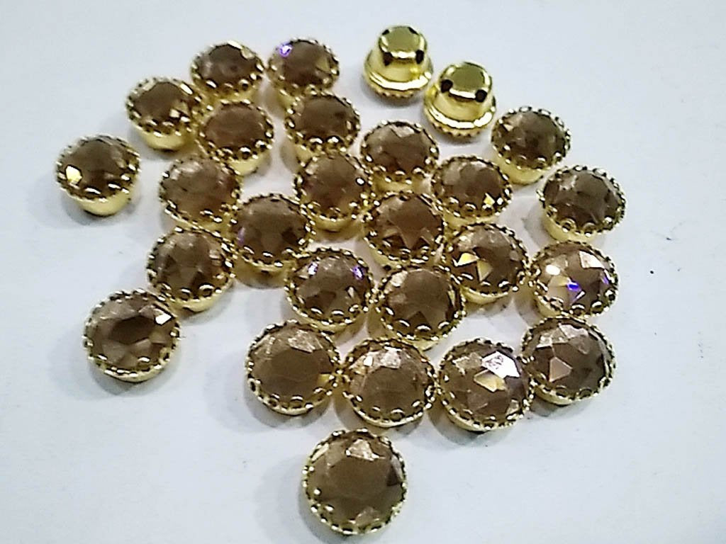 topaz-brown-circular-glass-stone-with-catcher-8-mm