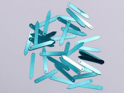 turquoise-one-hole-arrow-plastic-sequins