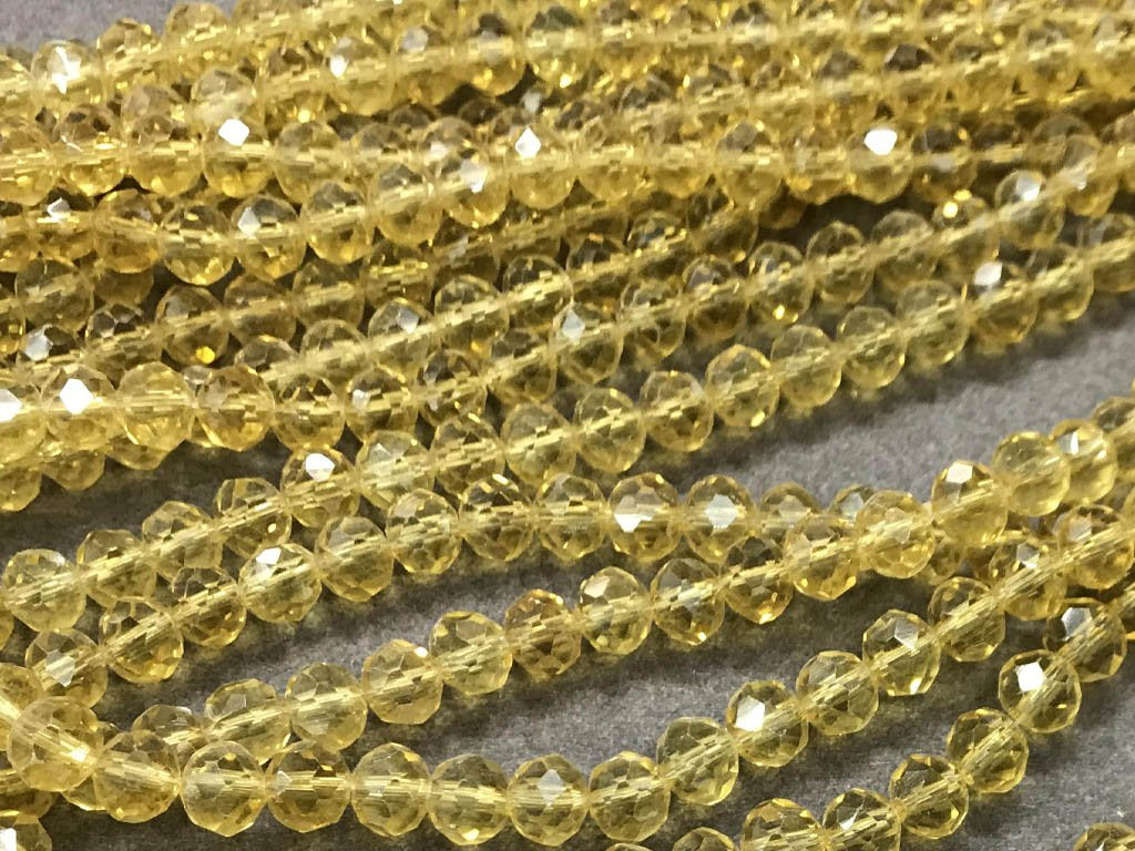 mustard-yellow-transparent-rondelle-tyre-glass-crystal-beads-6-mm