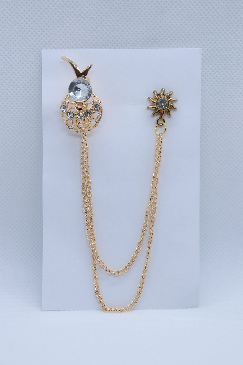 white-beetle-design-metallic-brooch