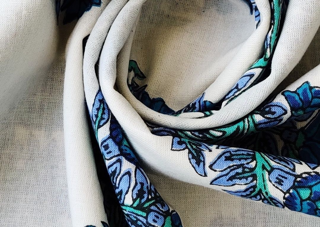 white-blue-block-printed-cotton-fabric