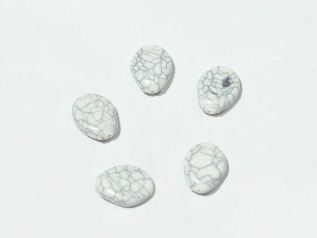 white-gray-designer-uneven-drop-plastic-beads-25x18-mm