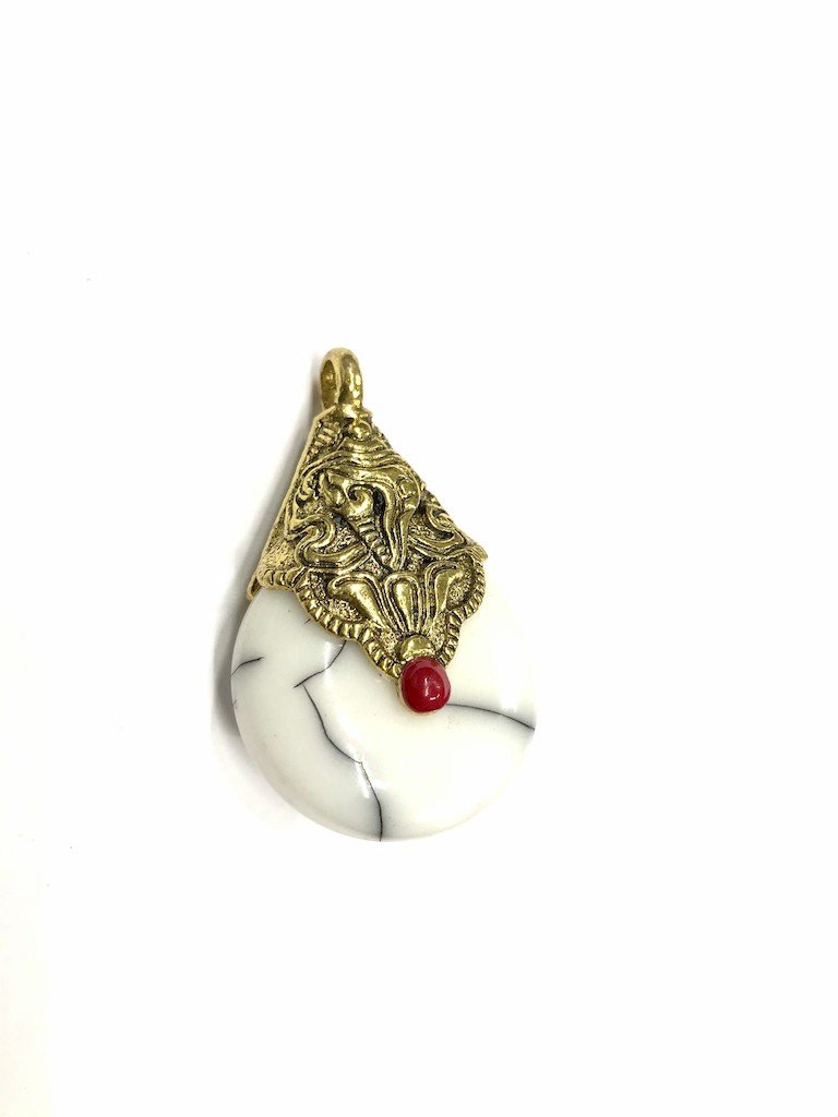 white-pendant-with-golden-cap