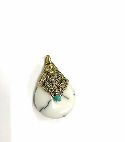 white-pendant-with-golden-cap