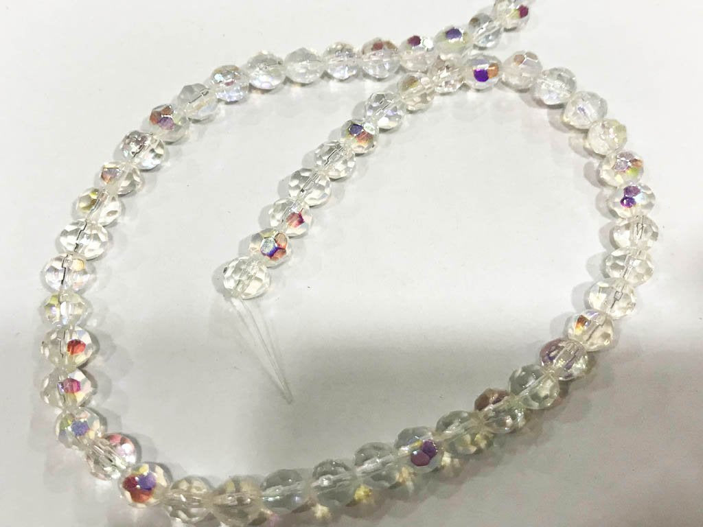 white-rainbow-transparent-football-pressed-glass-beads-6-mm