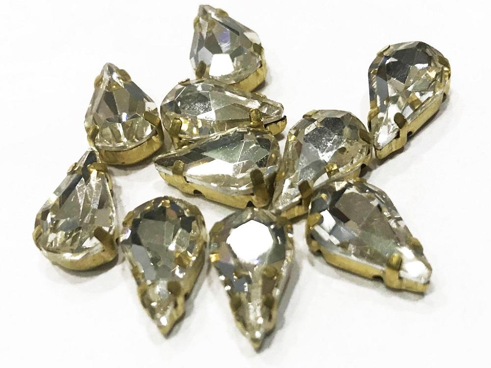 white-transparent-drop-glass-stone-with-catcher-10x6-mm
