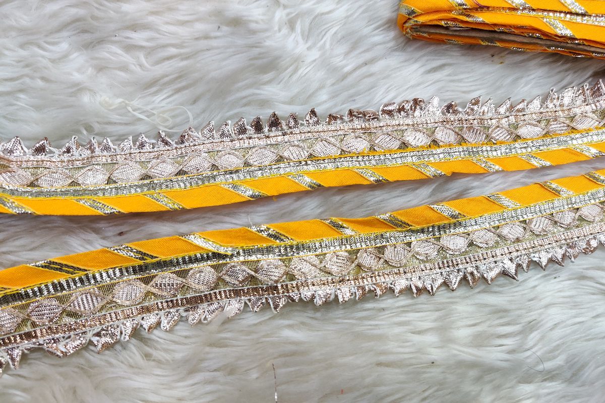 yellow-gota-lehriya-work-lace