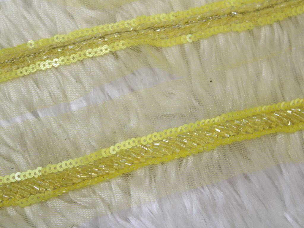 yellow-handwork-cutdana-work-lace