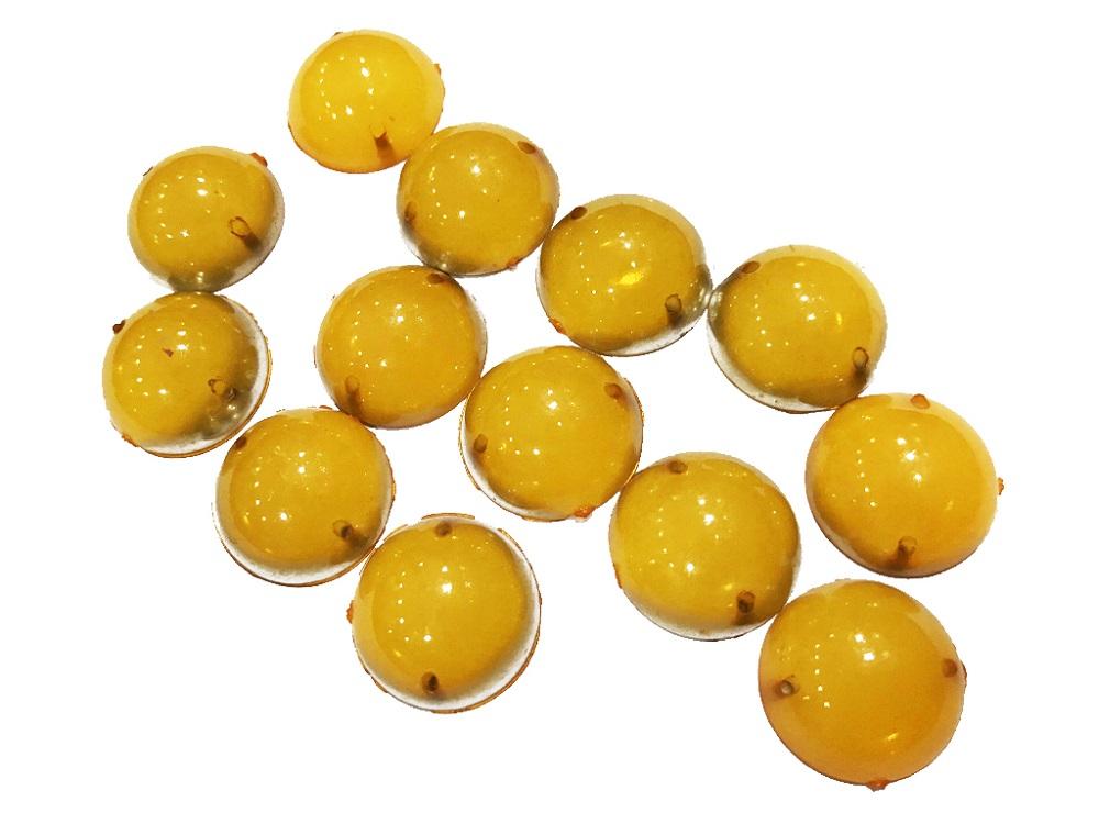 yellow-circular-opaque-opal-plastic-rubber-stones-14-mm