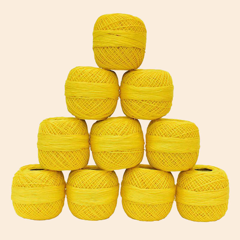 yellow-crochet-cotton-threads