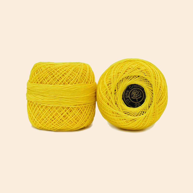 yellow-crochet-cotton-threads
