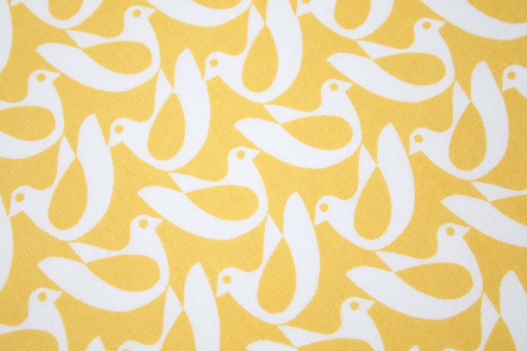 yellow-doves-pure-cotton-fabric