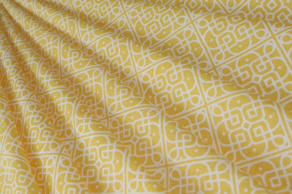 yellow-geometric-printed-pure-cotton-fabric