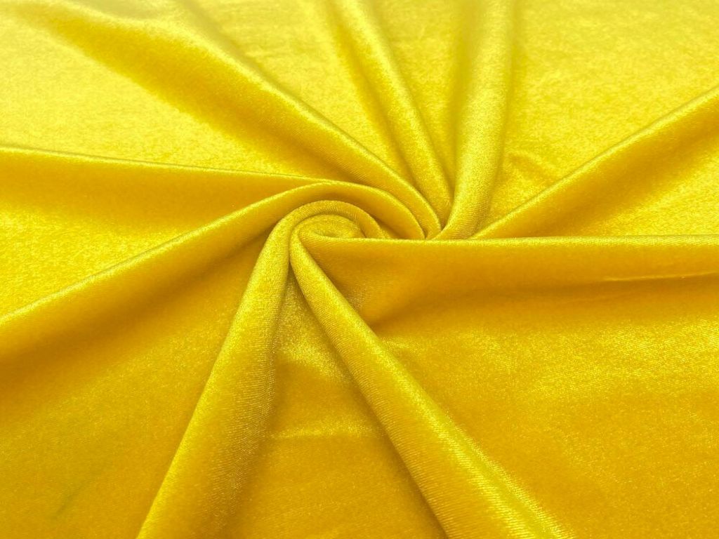 yellow-plain-viscose-micro-velvet-fabric