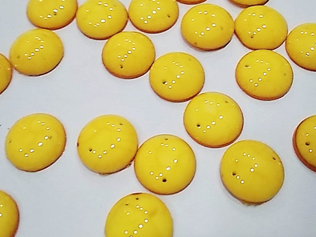 yellow-textured-circular-2-hole-plastic-stones-14-mm