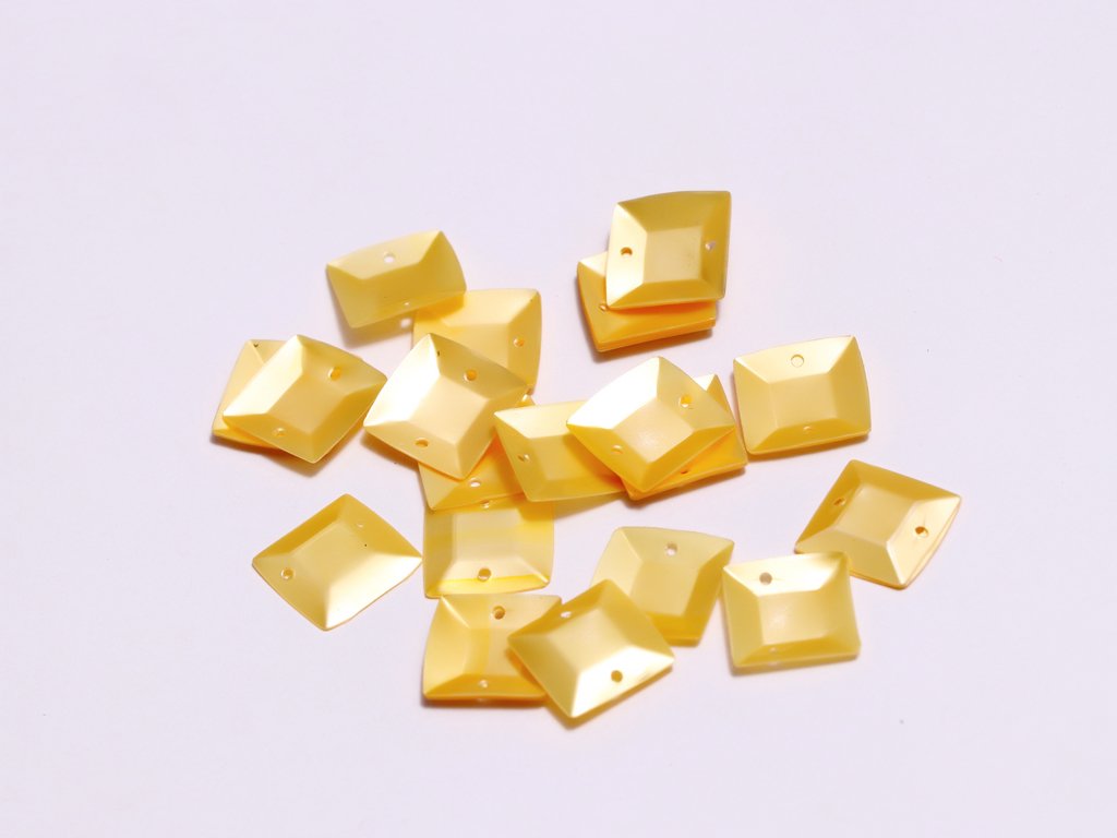 yellow-two-hole-square-plastic-sequin