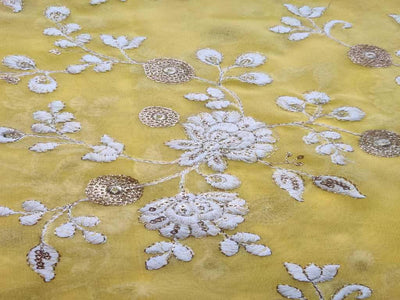 yellow-zari-and-thread-embroidered-pure-georgette-fabric