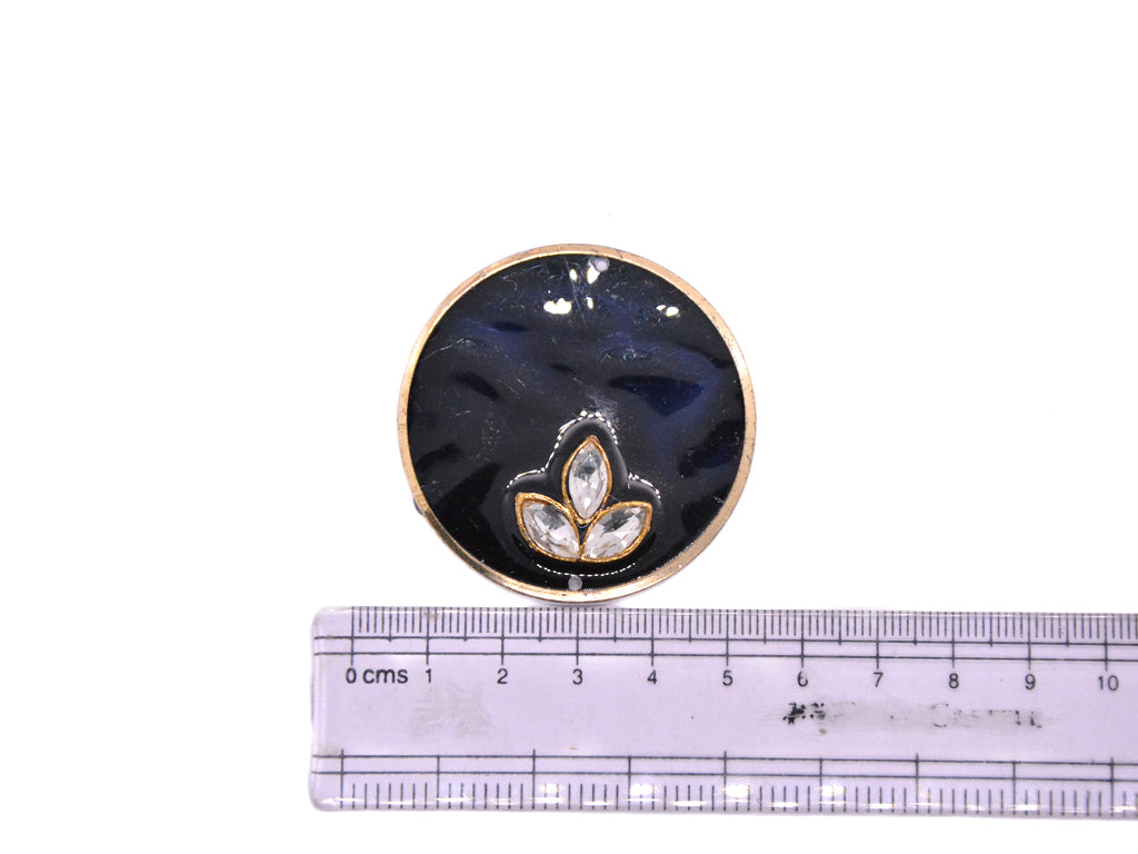 Black Round Shaped Glass Pendant