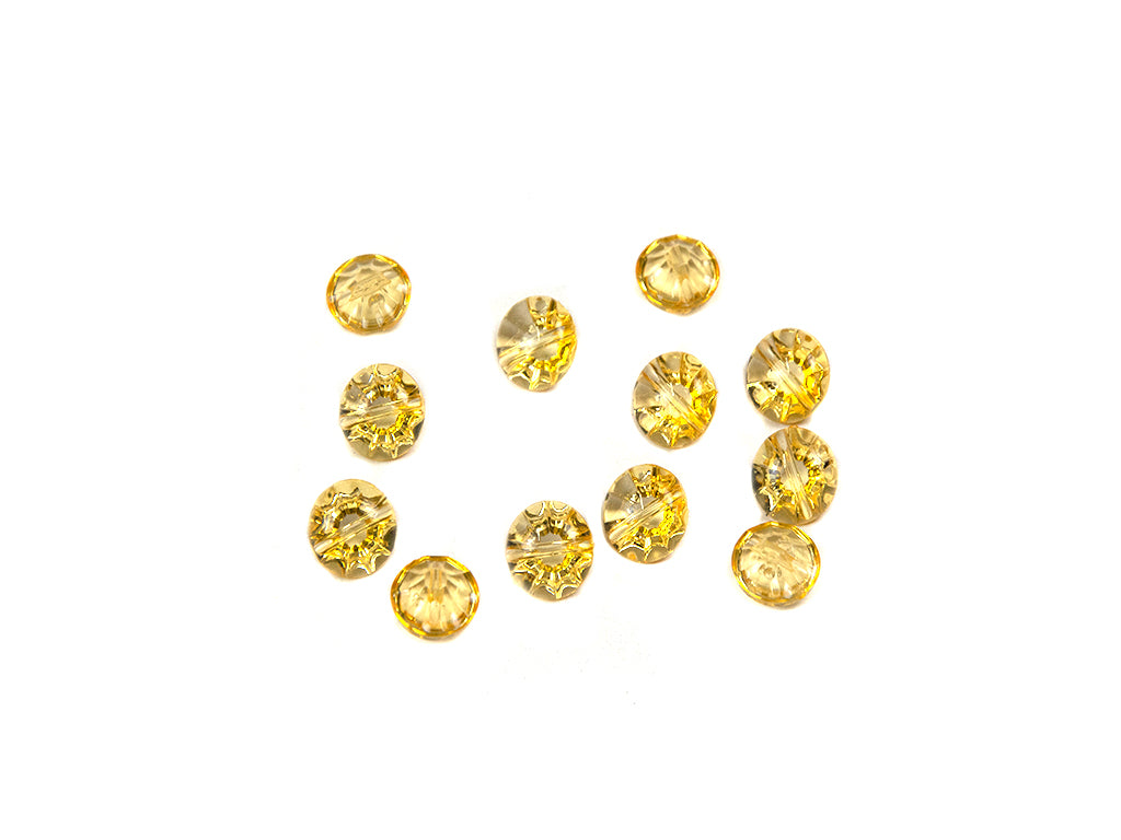 Golden Transparent Acrylic Buttons