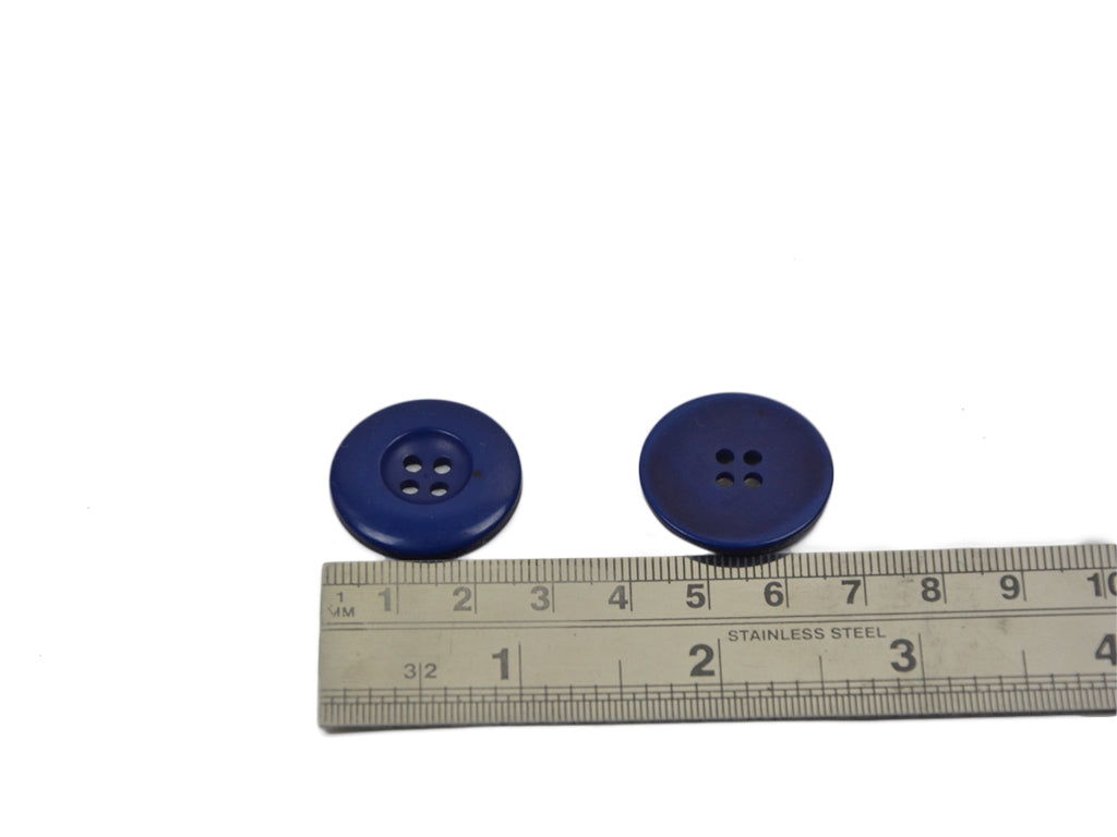 Royal Blue Matte Finish Chalk Buttons