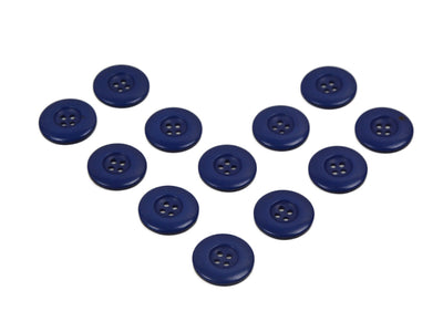 Royal Blue Matte Finish Chalk Buttons