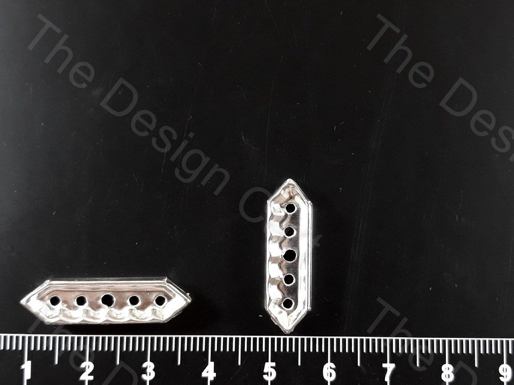 Silver 5 Hole Connectors | The Design Cart (1729478426658)