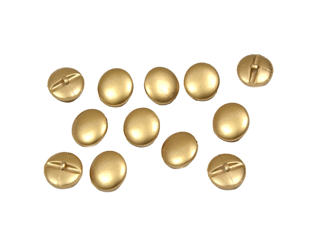 Golden Circlular High Gloss Acrylic Buttons