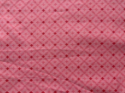 Pink Abstract Printed Soft Cotton Slub Fabric