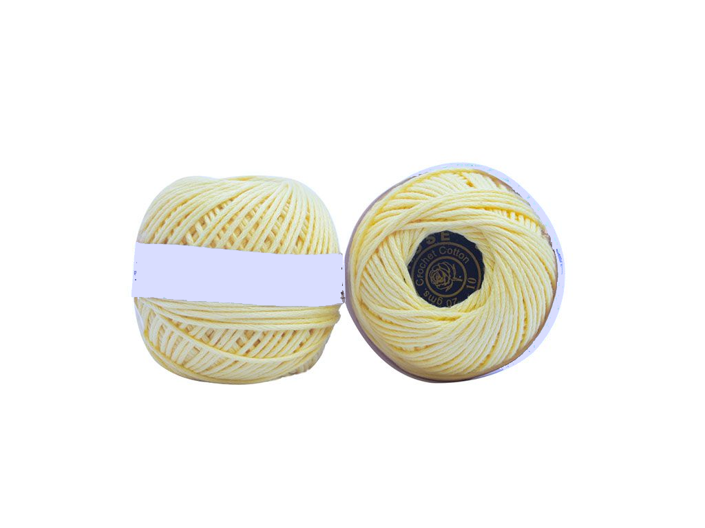 paleyellowcolorthickcottonthread