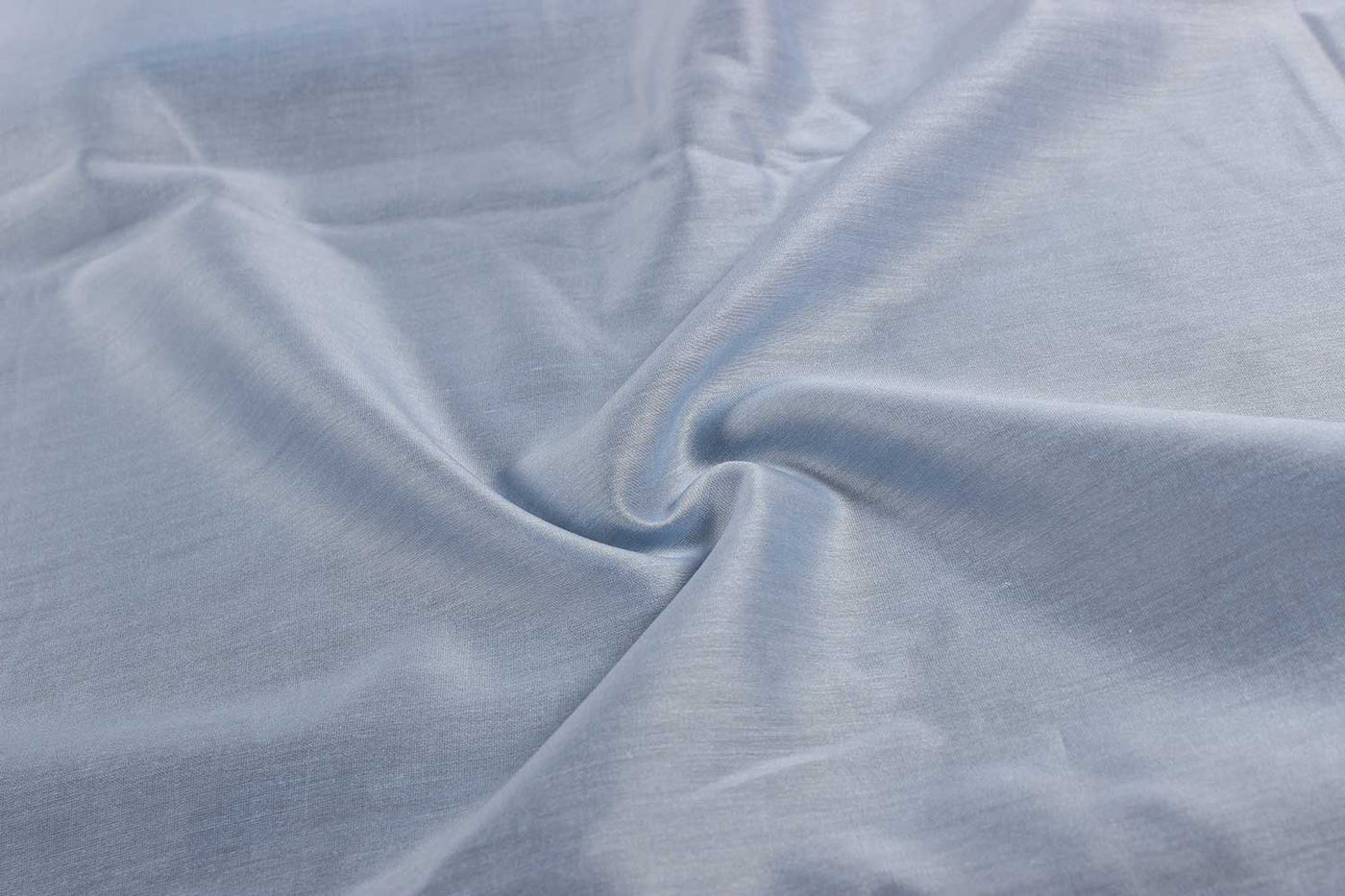 Grey Cotton Silk Plain Chanderi Fabric