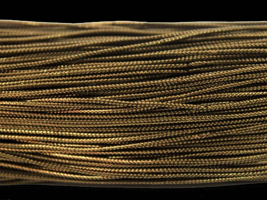 Antique Brown Metallic Braided Zari Threads