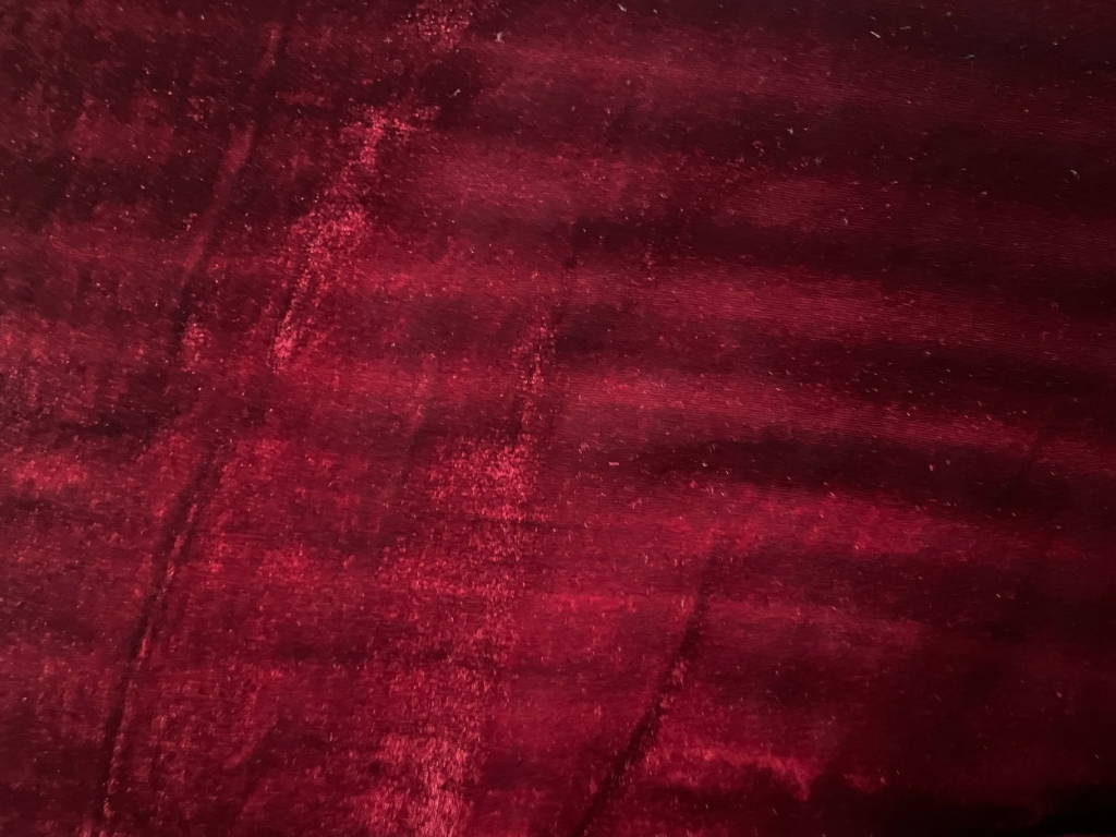 Maroon Plain Viscose Micro Velvet Fabric