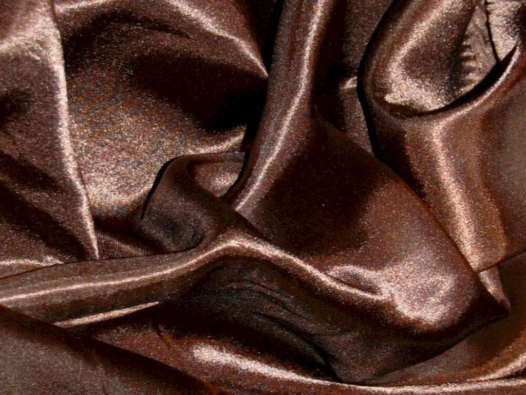 CHOCOLATE Silky Plain Japan Satin Fabric