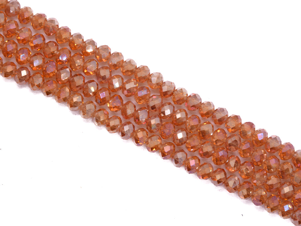 Rosegold Transparent Double Tone Crystal Beads 2