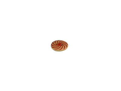 Orange Spiral Printed 2 Hole Wooden Buttons