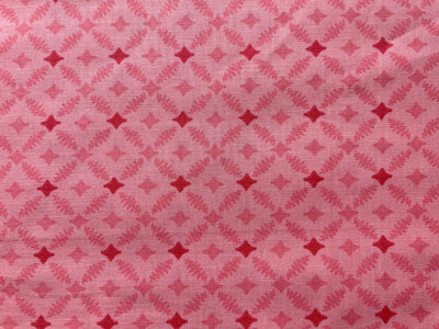 Pink Abstract Printed Soft Cotton Slub Fabric