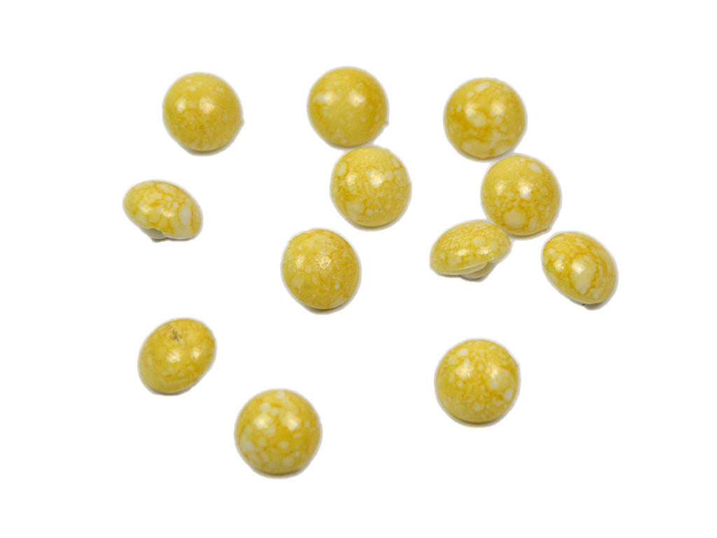 Yellow Marble Round Acrylic Buttons1