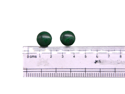 Dark Green Circular Shaped 2 Hole Plastic Acrylic Beads