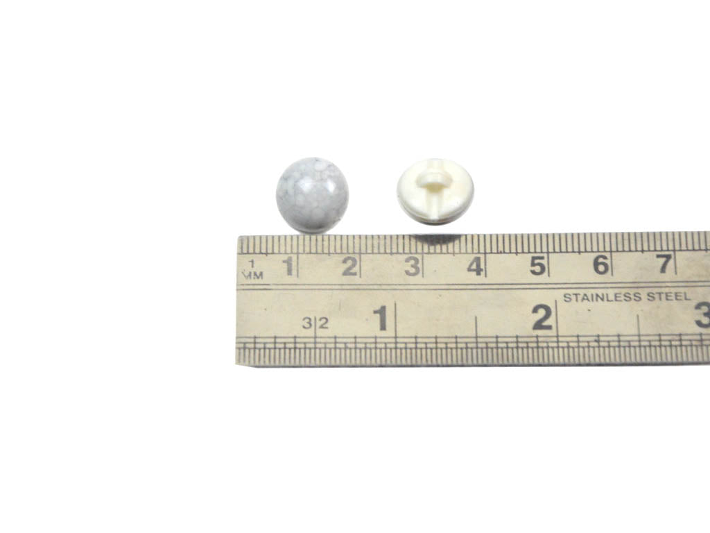 Light Gray Marble Round Acrylic Buttons