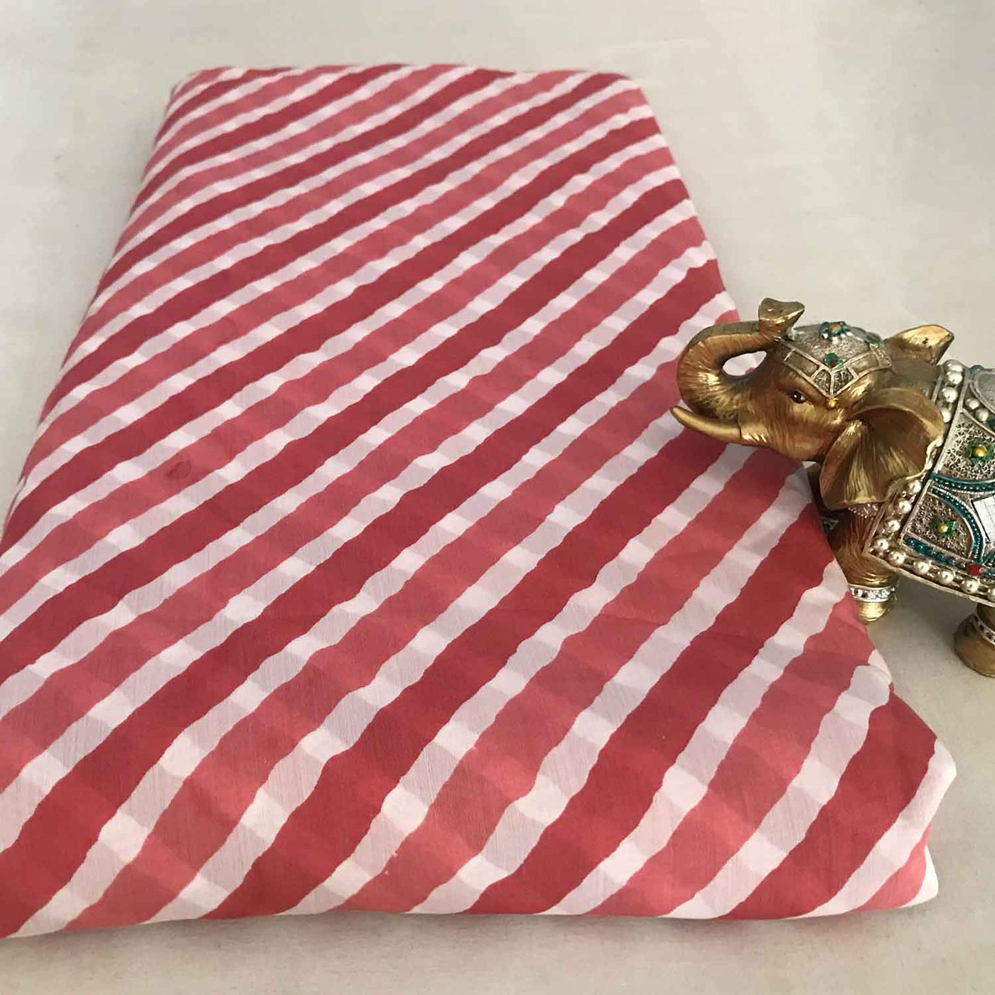 brick-red-brown-white-stripes-viscose-muslin-silk-fabric
