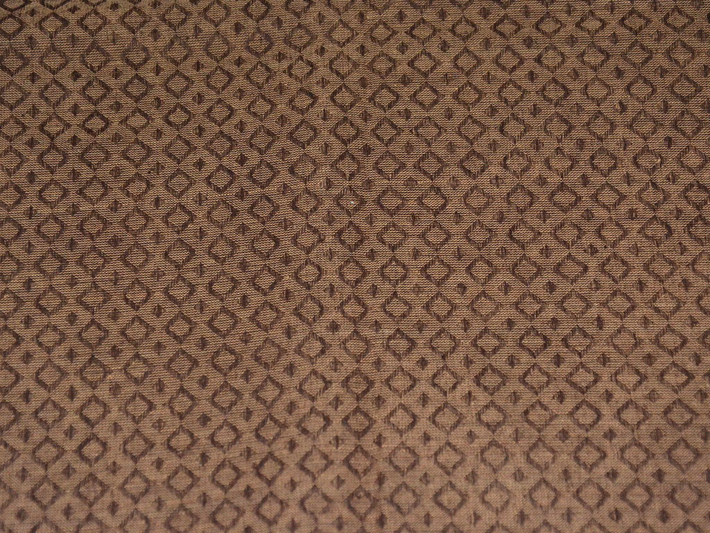 Beige Brown Plain Cotton Jacquard Fabric