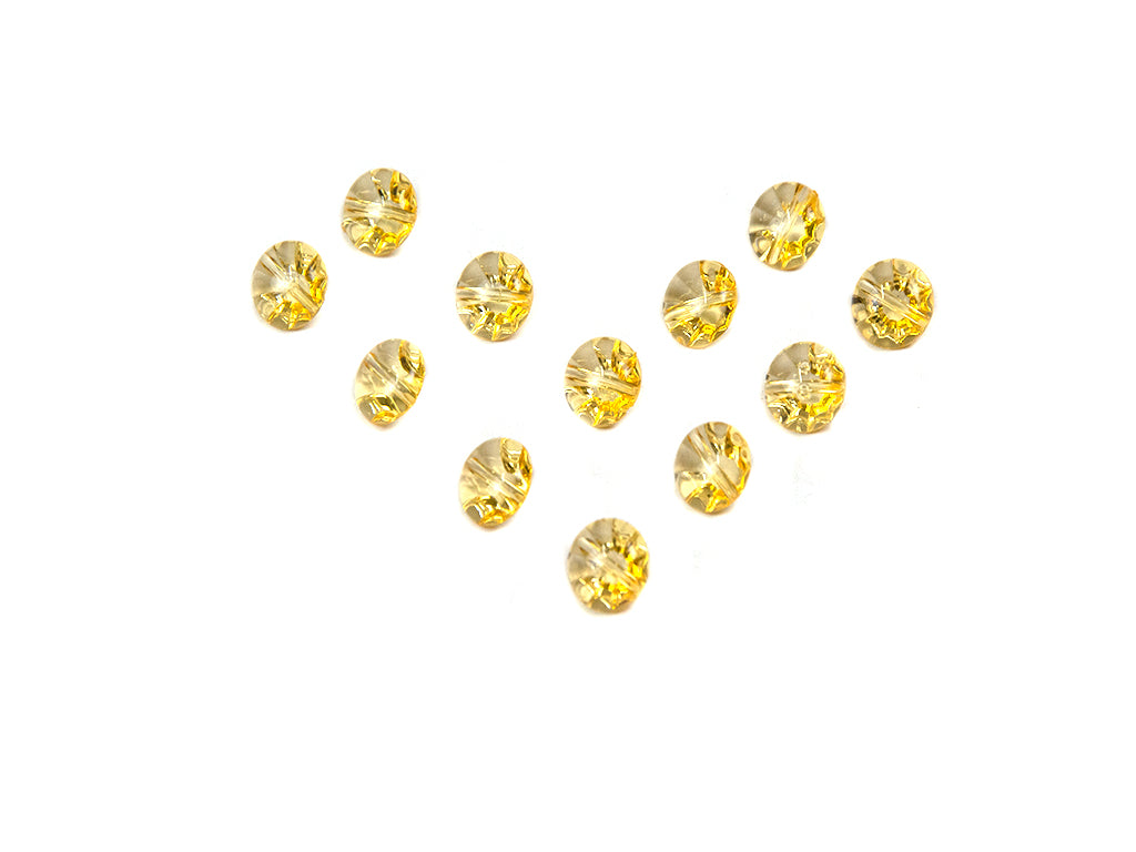 Golden Transparent Acrylic Buttons