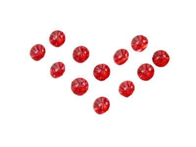 Ruby Transparent Acrylic Buttons