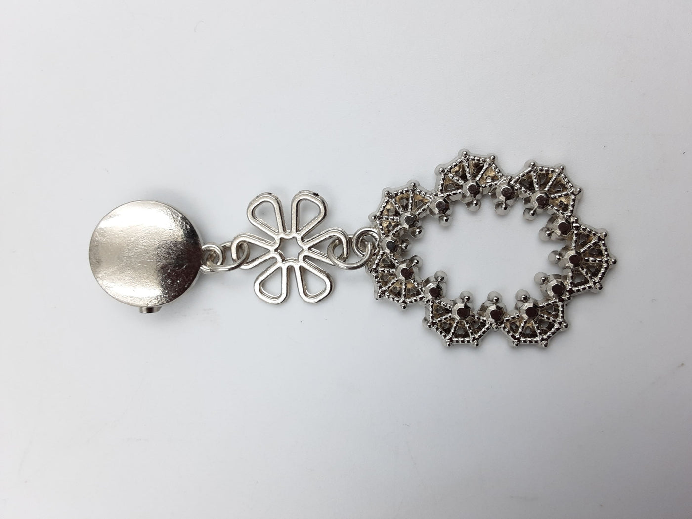 Silver Nickel Fancy Brooch