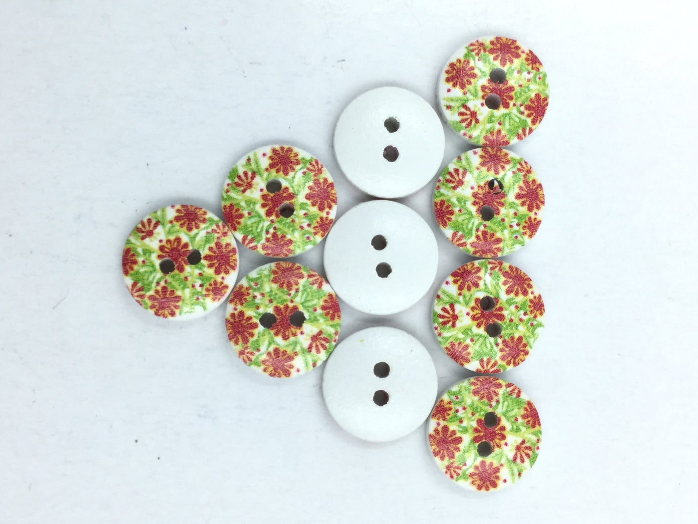 Multicolor 2 Hole Wooden Button