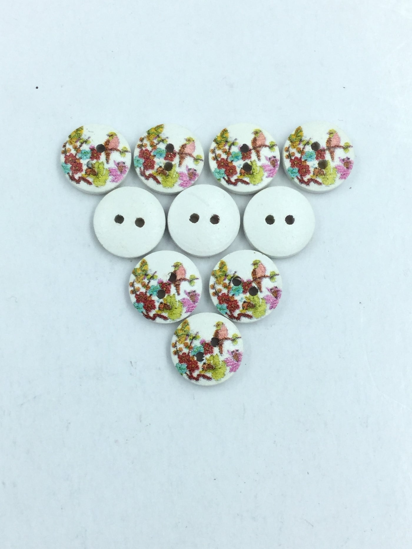 Multicolor 2 Hole Wooden Button