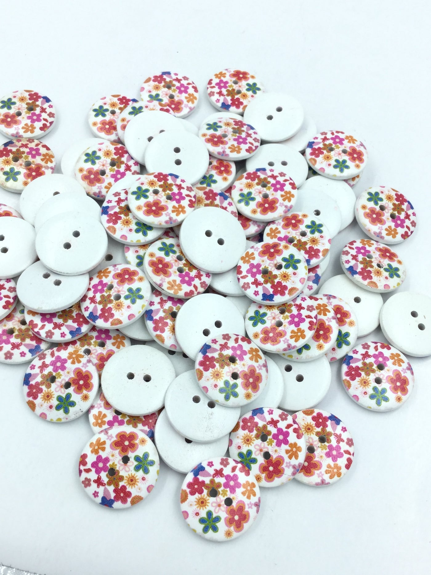 Multicolor Fancy Wooden Button