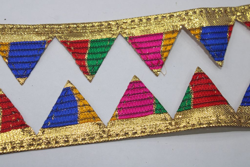 Multicolor Triangle Fancy Trim